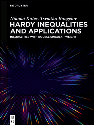 cover image of Hardy Inequalities and Applications